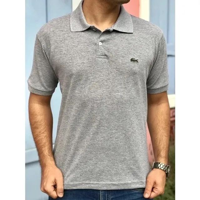 Camisetas Polo de algodão 1 linha  - Foto 3
