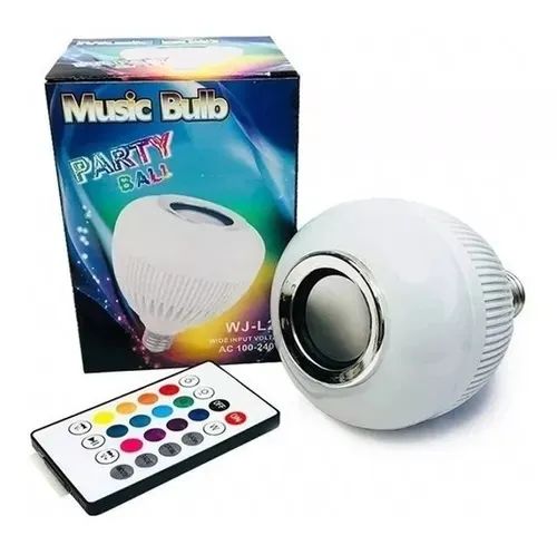 Lâmpada Led Bluetooth Com Áudio Rgb - Loja Natan Abreu 