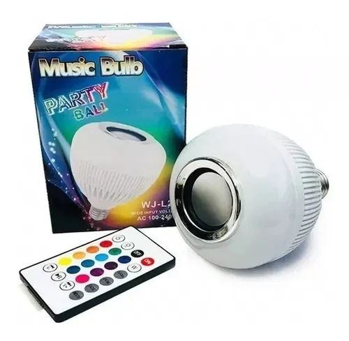 Lâmpada Led Bluetooth Com Áudio Rgb - Loja Natan Abreu