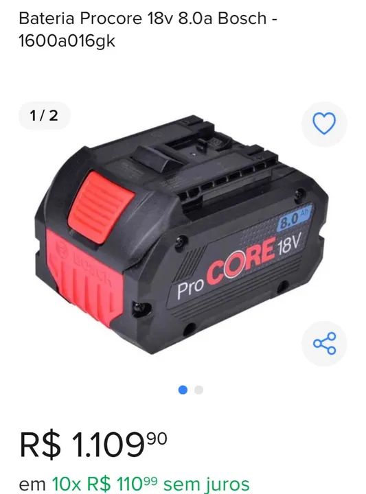 Bateria Bosch PRO CORE - Foto 2