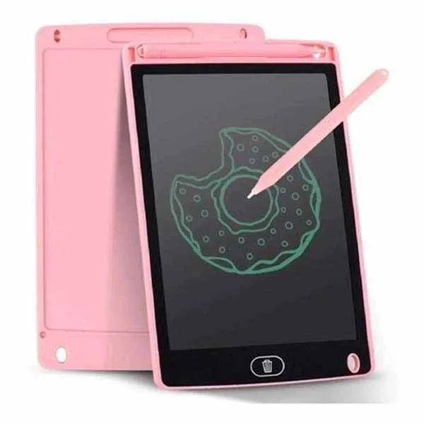 Tablet Tela Lousa Magica Rgb De 12" Infantil 04127 Rosa 000906