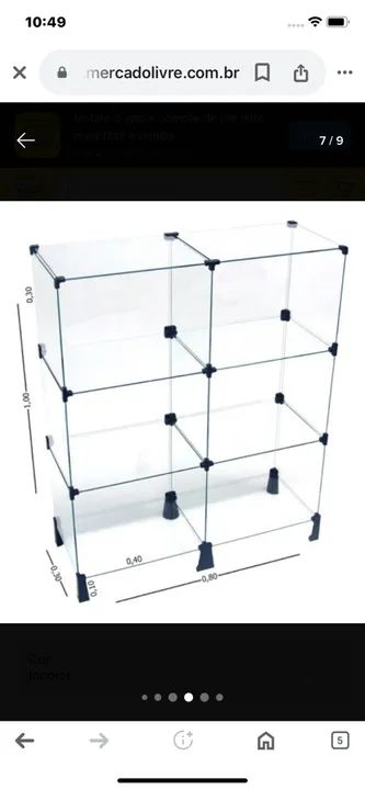 Balcão De Atendimento Em Vidro Modulado 0,80 X 1,00 X 0,30m - Foto 2