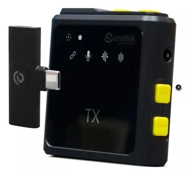 Microfone De Lapela Wireless 2.4 Ghz Usb-c Onistek MC815 - Foto 4