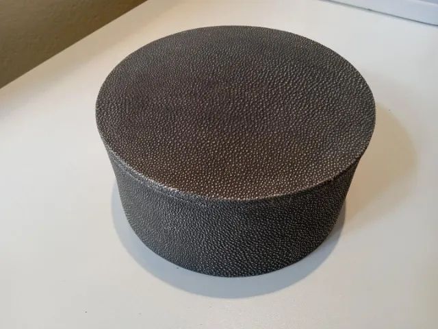 Pote Redondo c/ tampa em Plástico Cinza 8 cm x 16 cm x 16 cm - Foto 5