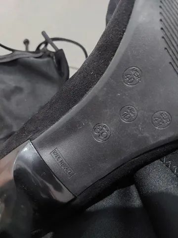 Bota cano alto Camurça n39 NOVA* - Foto 4