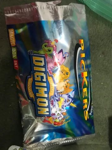 LOTE Digimon Pickers 2000 Magic Box com 10 mini cartas - Foto 5