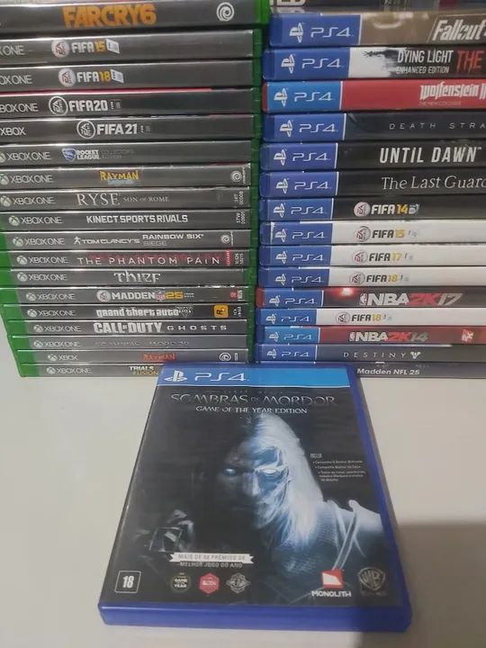 Jogo Ps4 Sombras de Mordor