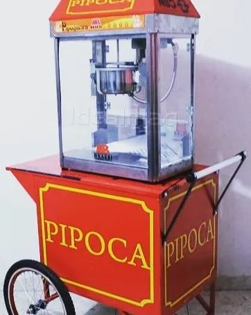 Carrinho de lanches pipoca churrasco agua de coco novo Idealmaq - Foto 2