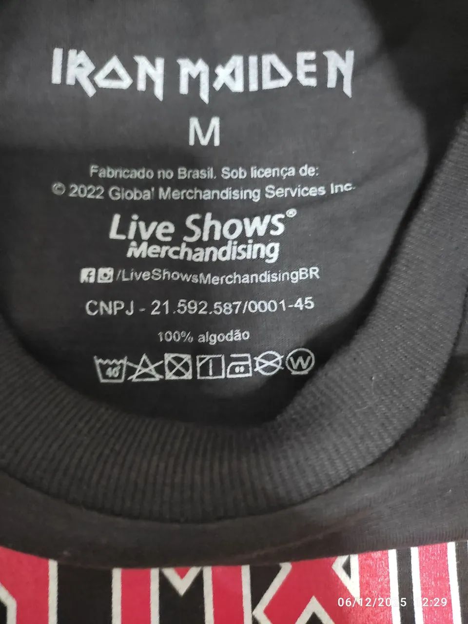 Iron Maiden - Camiseta oficial "M"  - Foto 3