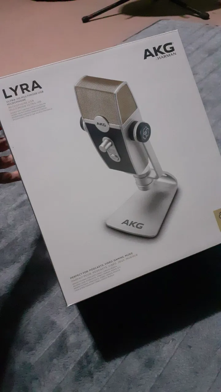 Microfone akg USB condensador 24 bits