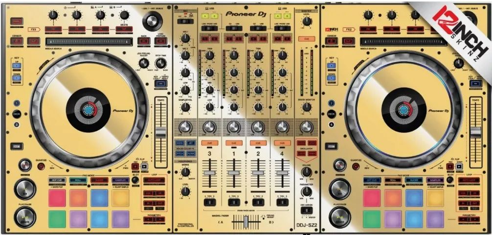 Pioneer DDJ-SZ2 Skinz - Metallics original skin 12 inch skinz