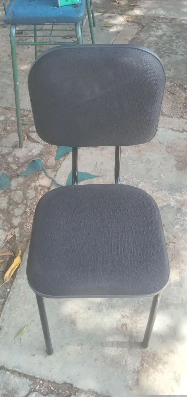 Cadeira fixa almofadada secretária  - Foto 2