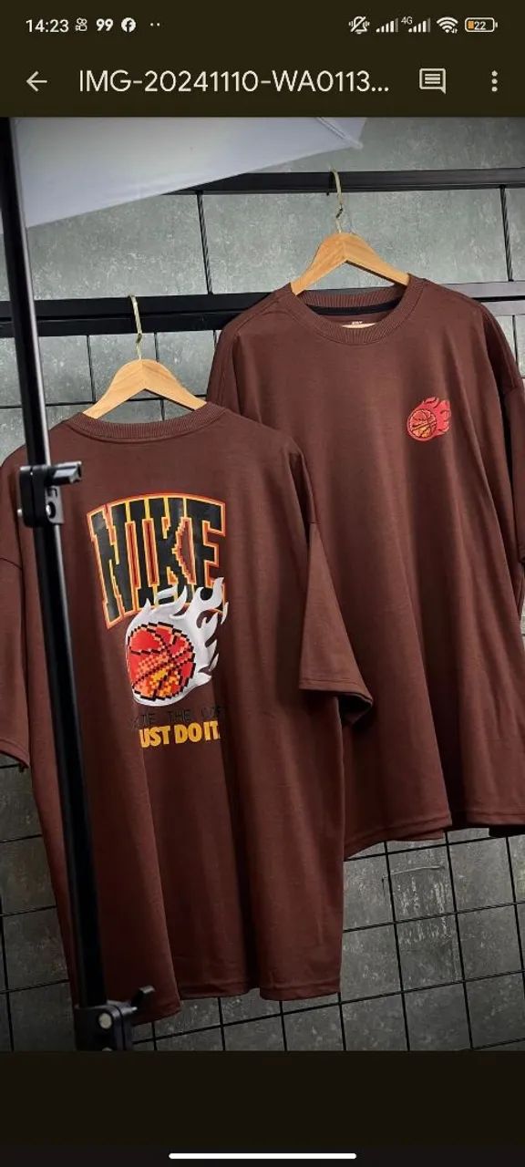 Camiseta Nike oversized - Ignite the Court - Tamanho M