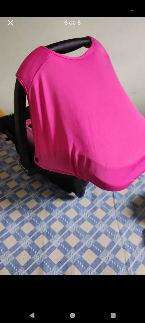 Bebê conforto rosa