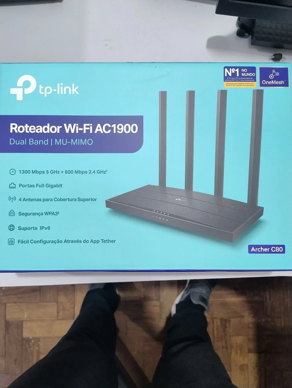 Roteador Wi-Fi AC1900 Dual Band TP-Link Archer C80
