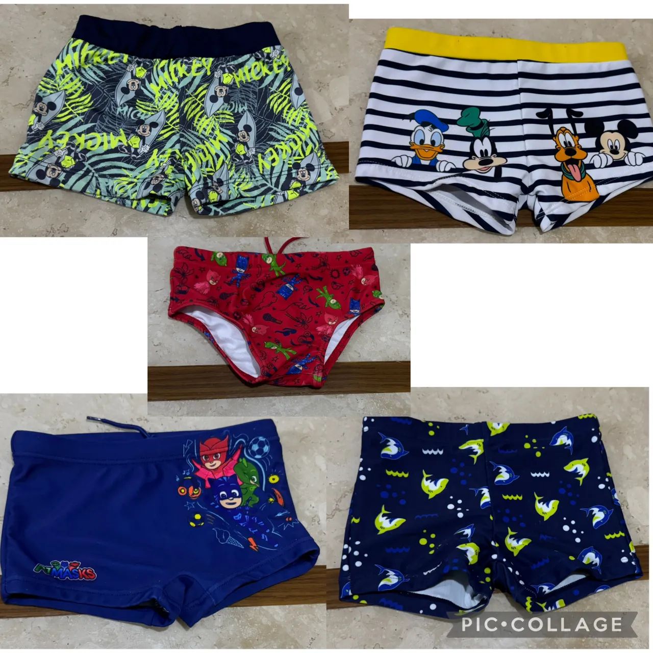 Lote de sunga infantil TAM 2 -3 anos