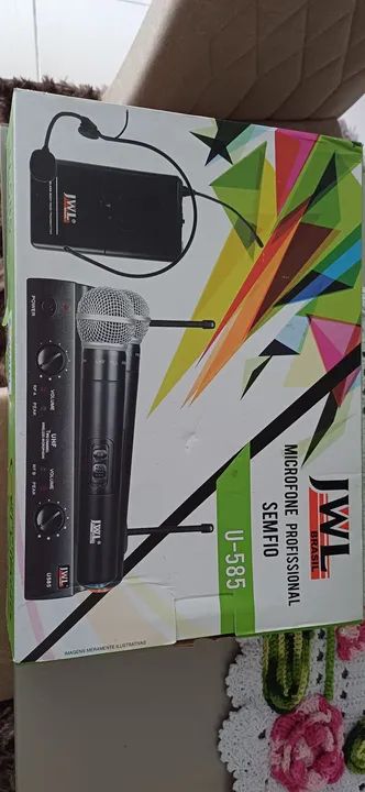 Microfone Sem Fio JWL duplo - Foto 3