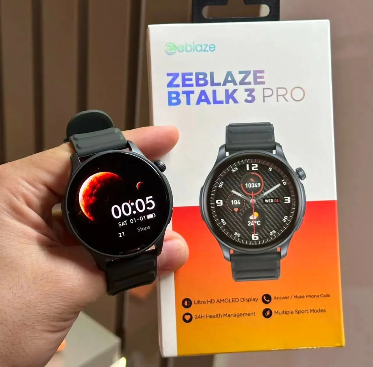 Smartwatch Zeblaze Btalk 3 Pro +Película de tela (Novo com Garantia)