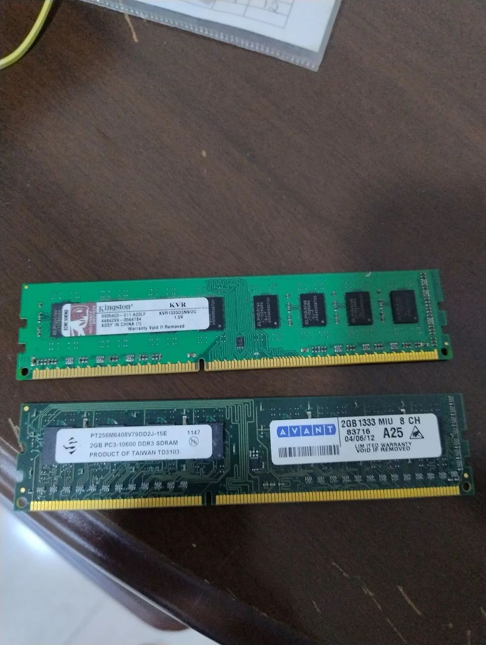 2 Memória Pc ddr3 2GB 1333