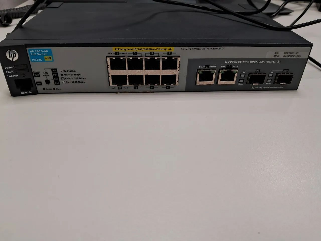 Switch HP 2915-8G PoE - Foto 2