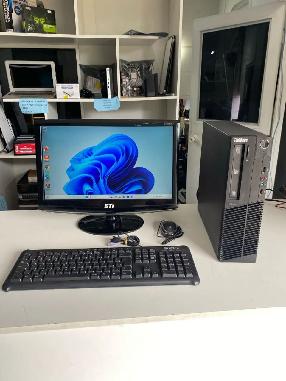 computador completo lenovo core i5 3ªger/8gb mem /320gb hd+ssd 120gb/tela 19  garantia nf - Foto 6