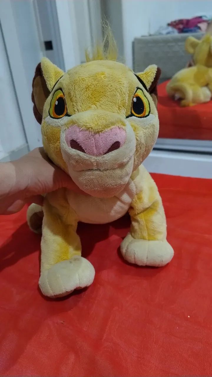 Simba rei leão pelúcia Disney 