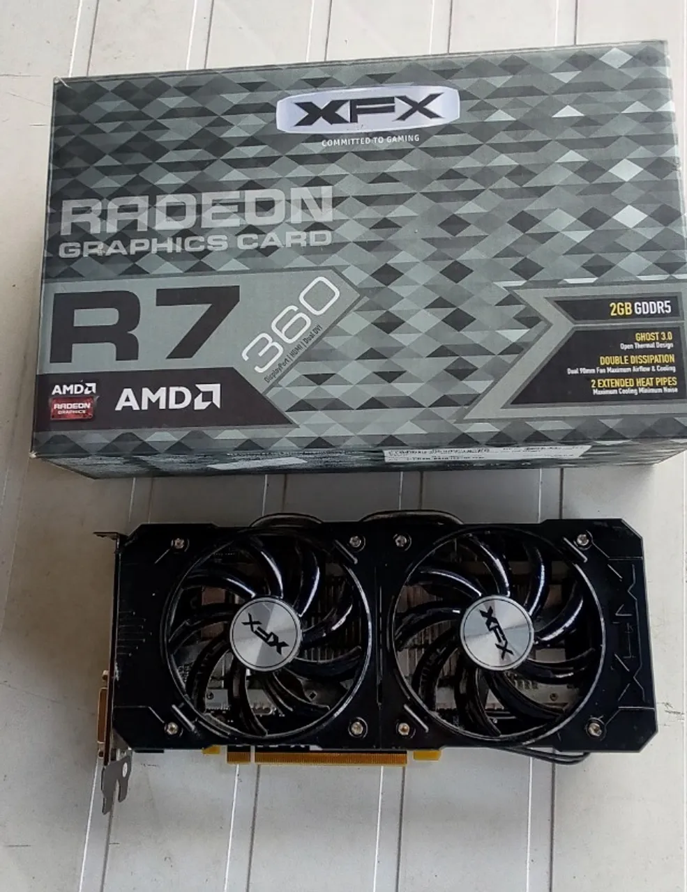Placa de vídeo radeon R7 360 2gb dual fan