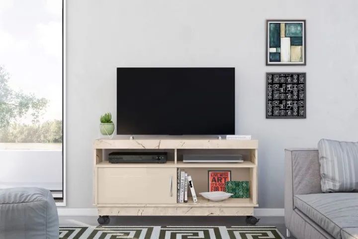 Rack Arthur Calacata.Off White Madetec - Entrega Rápida! 