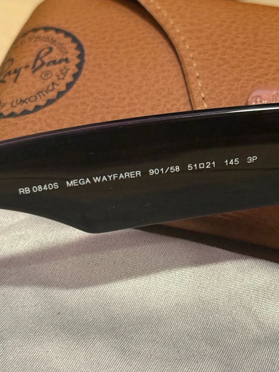 Óculos Ray-Ban Mega Wayfarer RB 0840S Original  - Foto 2