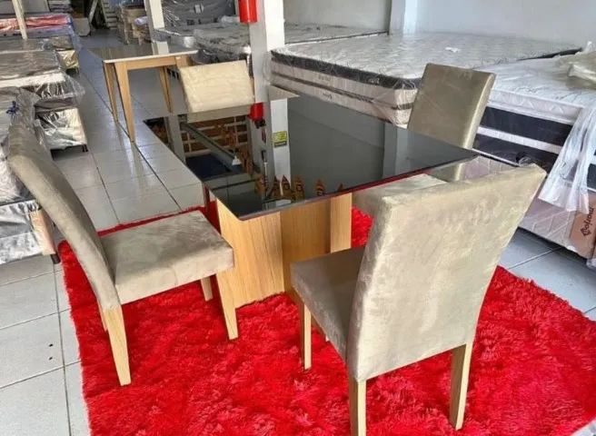 mesa de 4 lugares com entrega gratis