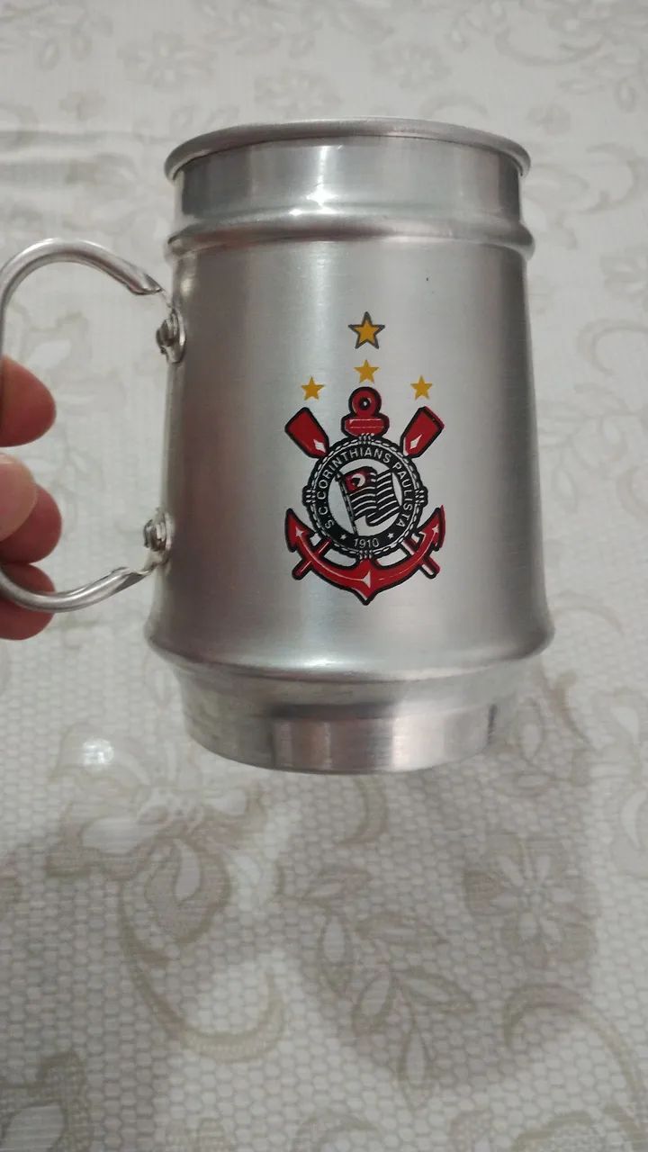 Caneca do Corinthians em alumínio 