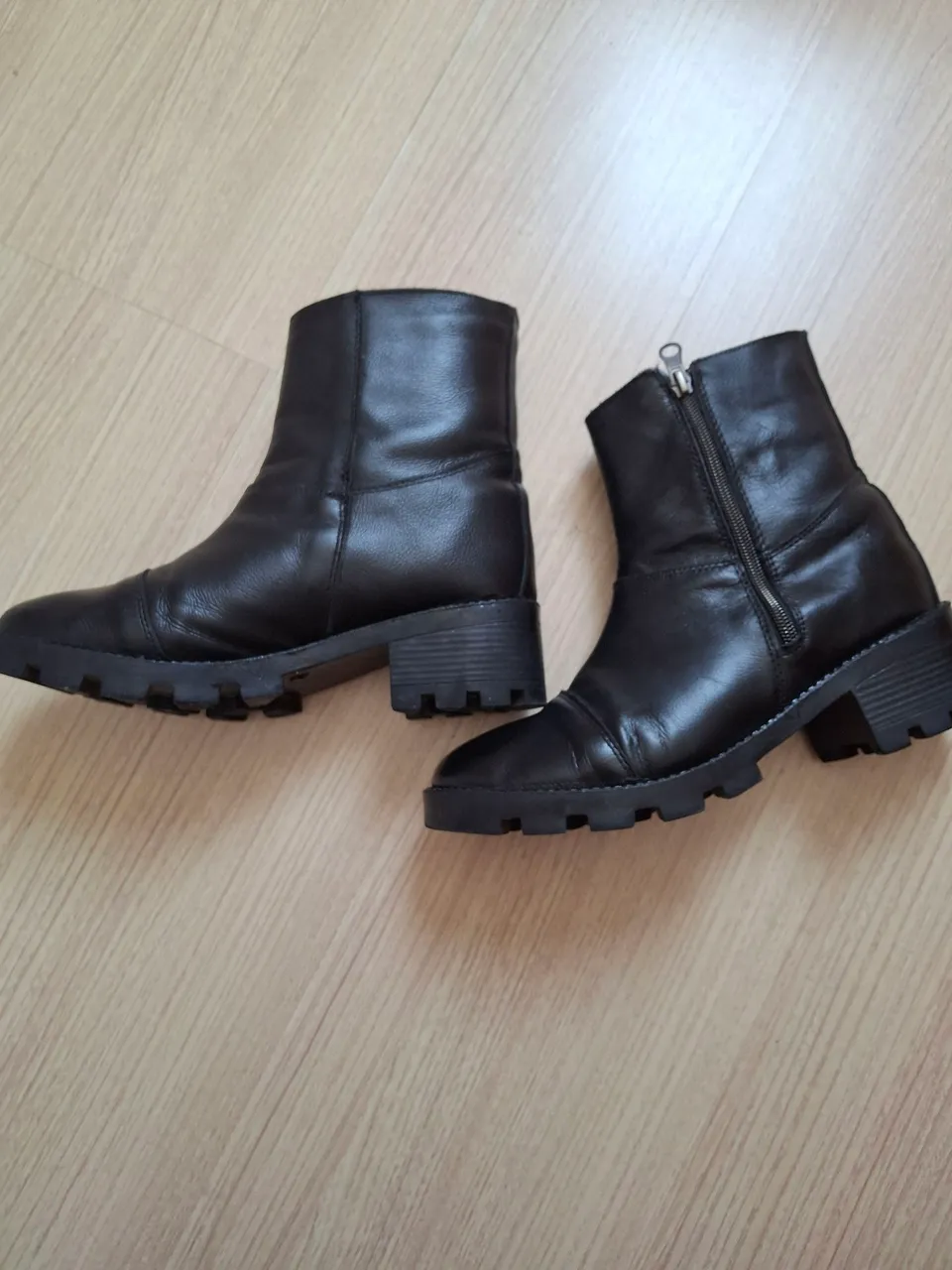 Botas de Couro Preta Sonho dos pés