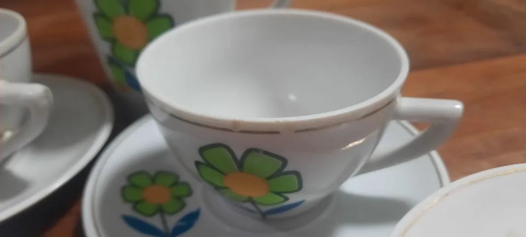 Jogo de chá de louça porcelana pozzani - Foto 2
