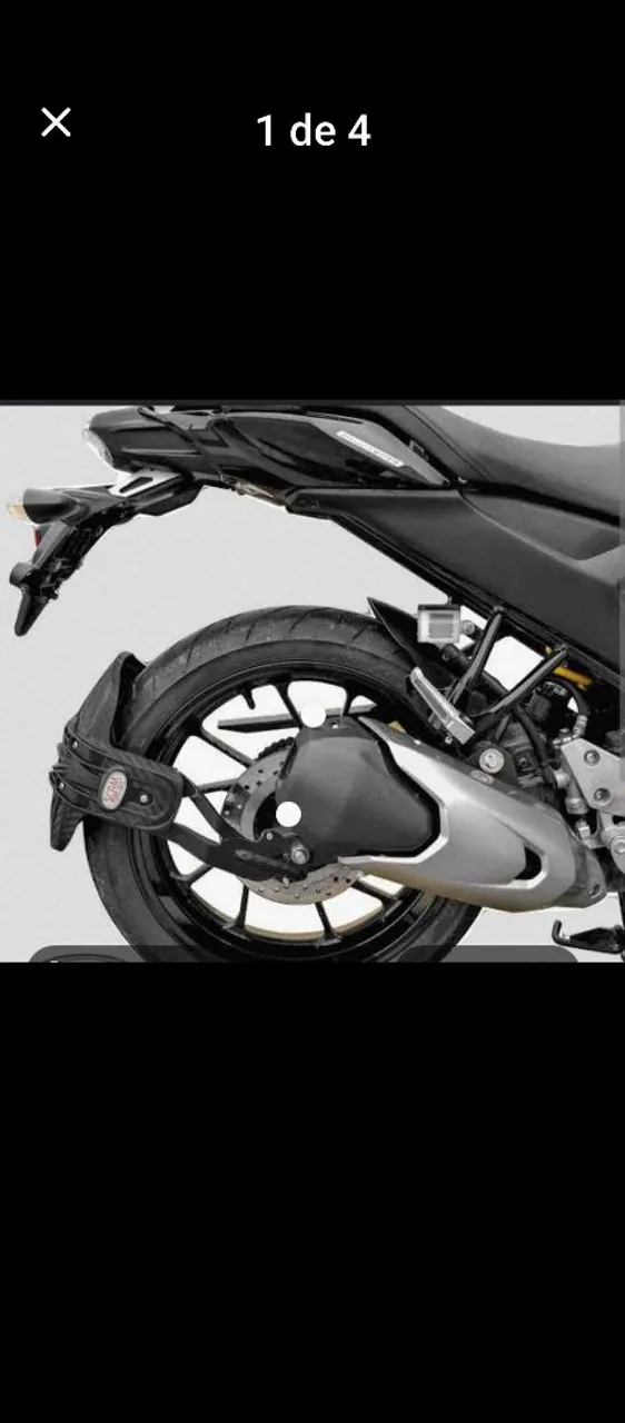 Paralama decpineu traseiro universal para moto  