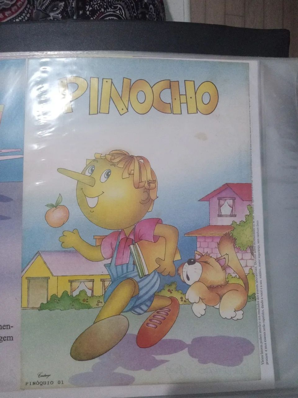 Papéis de Cartas História dePinóquio 