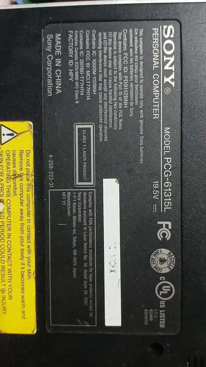 * Sony Vaio i3 (Peças ou conserto) - Foto 3