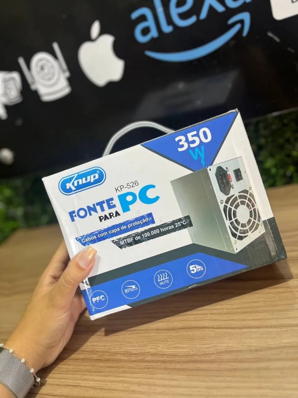Fonte para PC 350W KNUP - KP-526