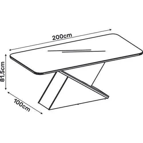 Mesa de Jantar Moderna 200cm