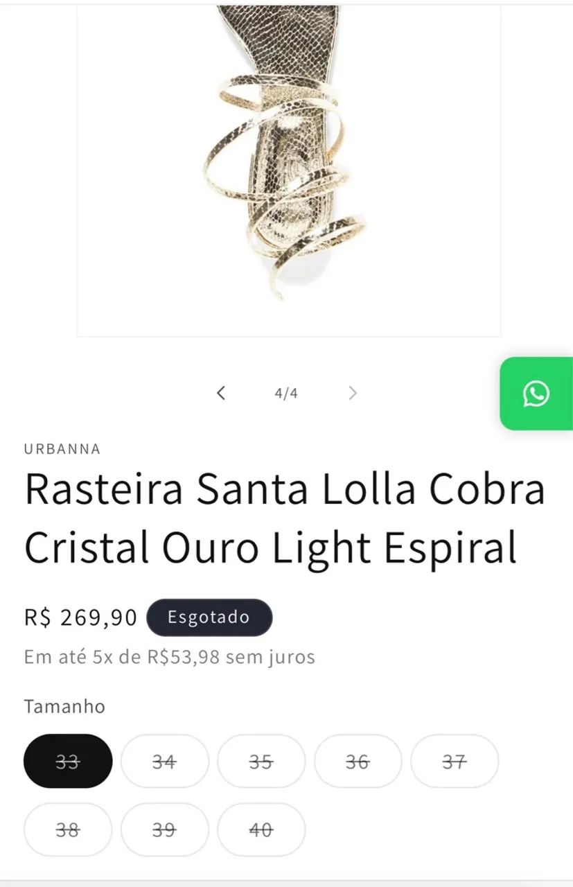 Sandália Santa Lolla,n35  Anápolis  - Foto 2