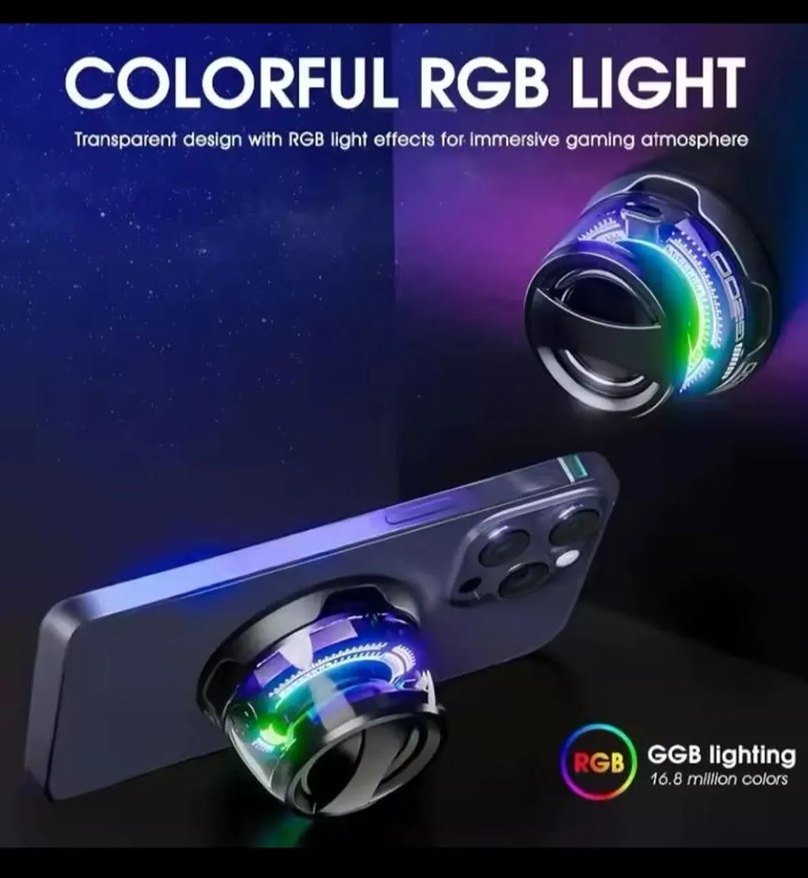 Caixa de som led bluetooth magnético portátil  - Foto 2