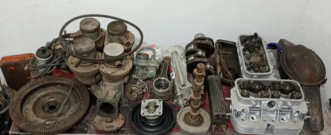 Lote peças de motor quase completo e várias peças  - Foto 2