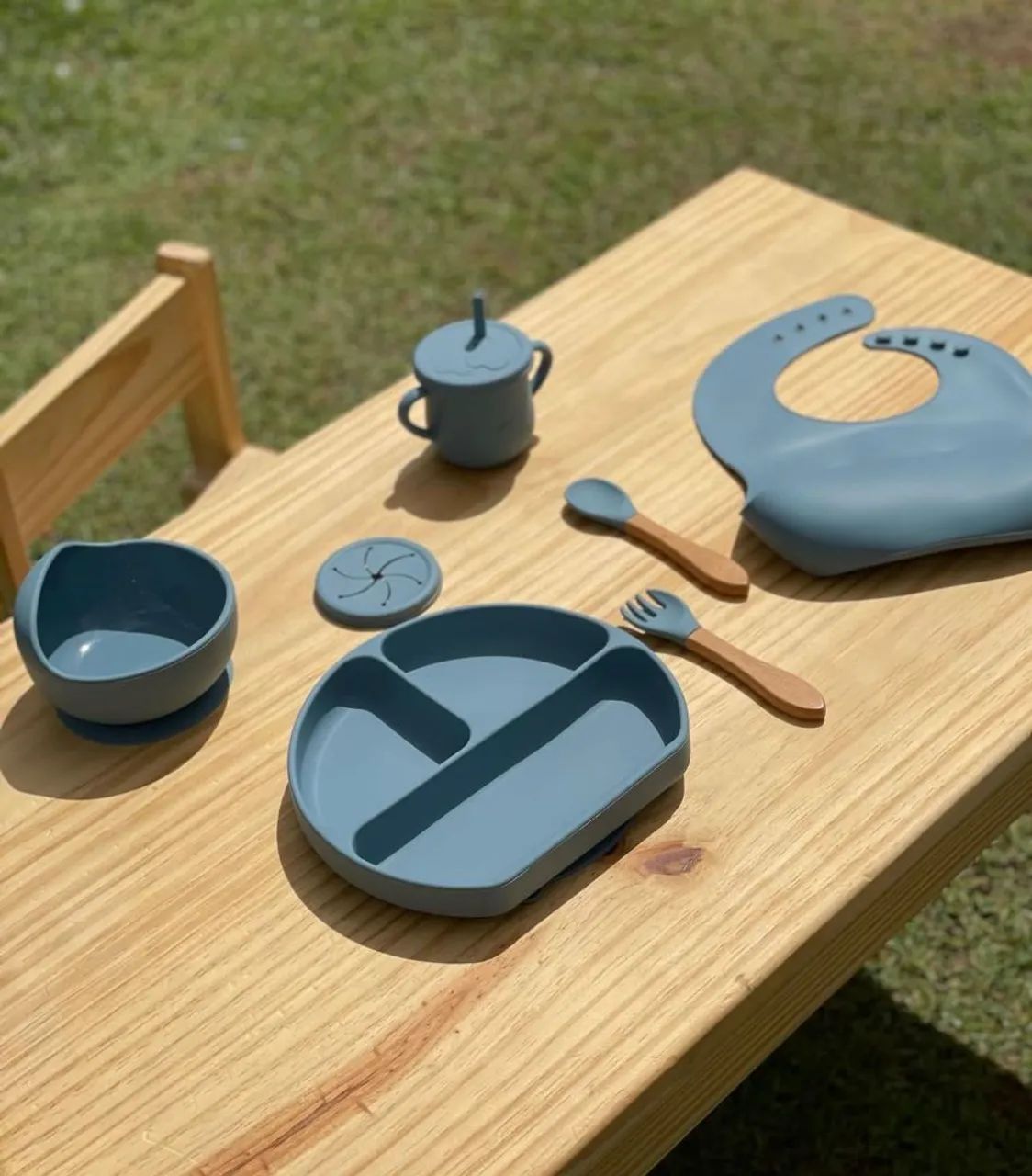 Kit de alimentação para bebê em silicone