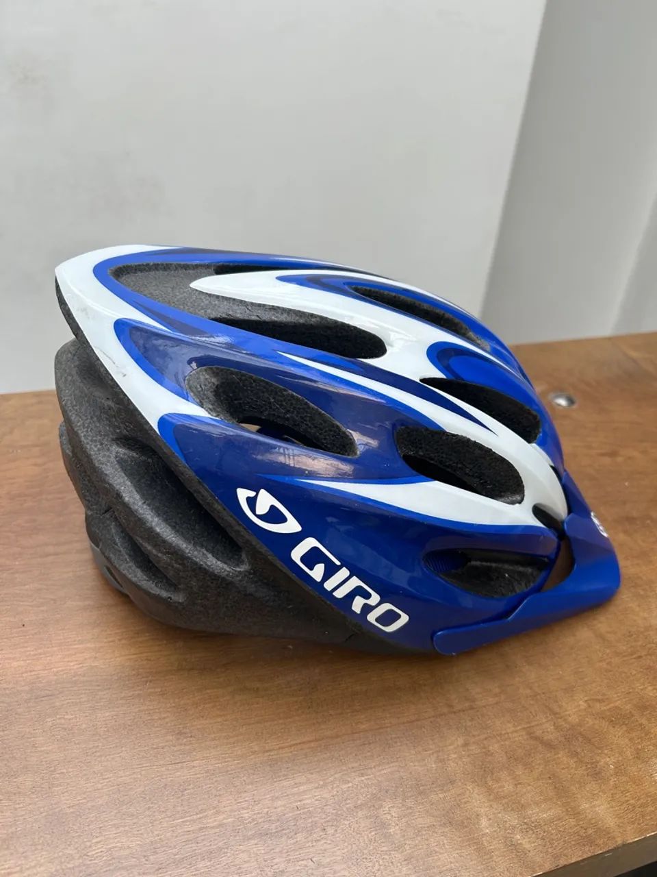 Capacete Giro Indicator - Azul e Branco - Foto 2