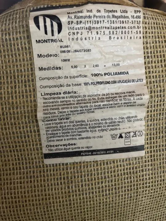 Tapete seminovo 5,00x2,60=13  - Foto 2