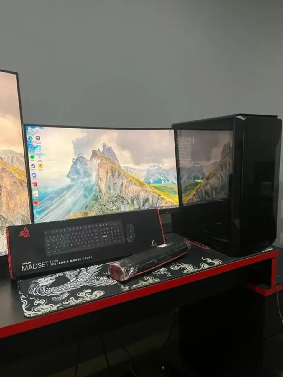 PC Gamer com RTX, Ryzen 7 5700, Monitor 27" 240hz, Periféricos, completo!!