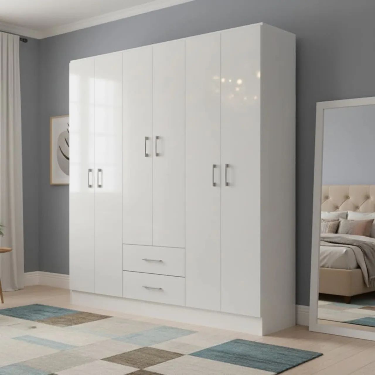Guarda roupa 6 portas Jamaica 6002 1,34m tt