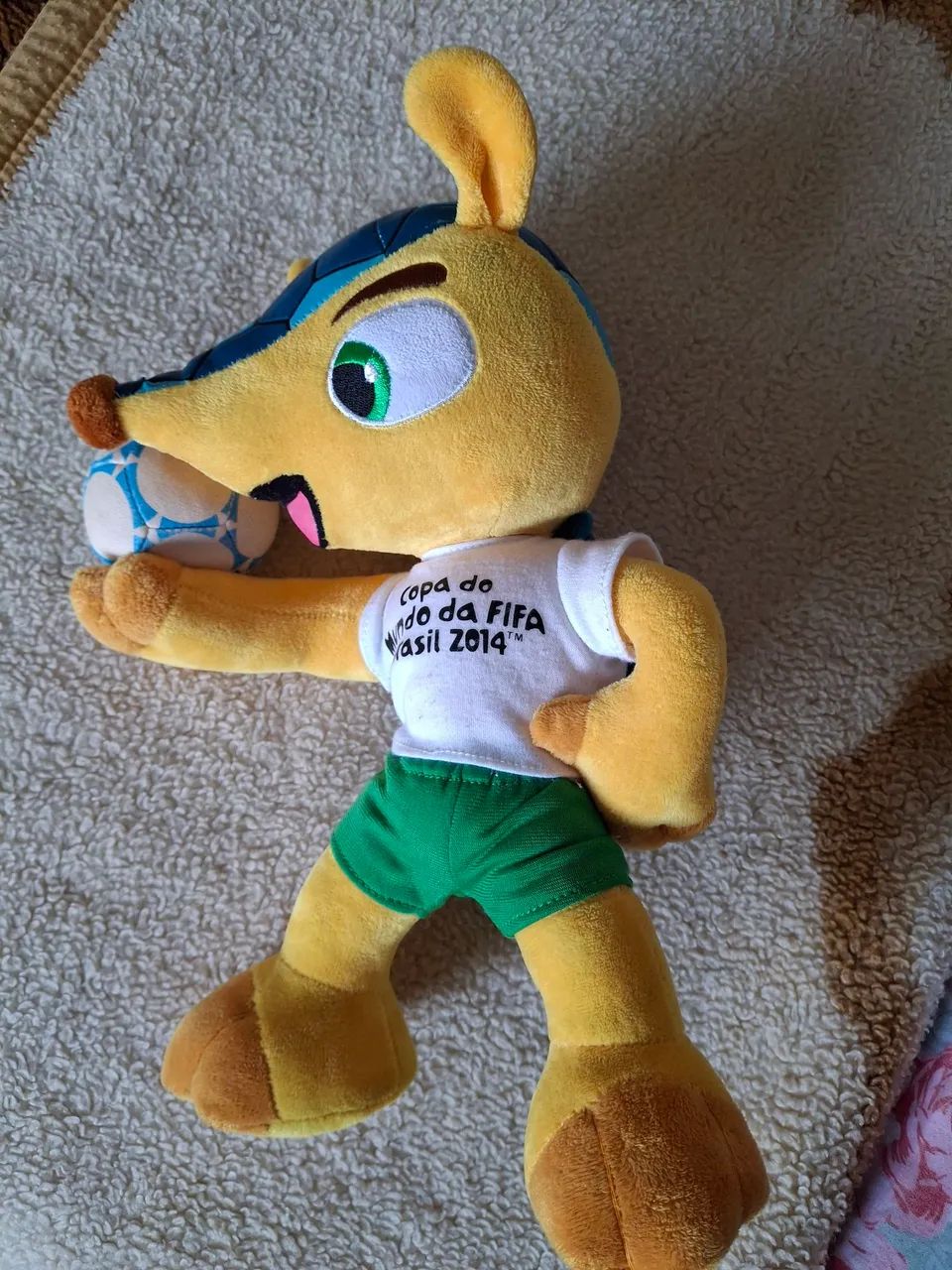 Pelúcia Fuleco - Copa Mundo Brasil 2014 *USADO - Foto 4