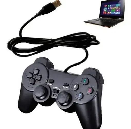 Controle Gamer Joystick Pc-usb Computador Notebook C Fio Loja Física Garantia Nota Entrega - Foto 4