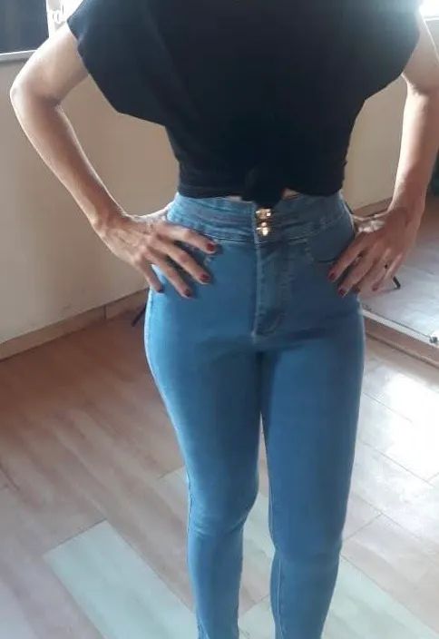 Calça jeans cintura alta mamacita  - Foto 4