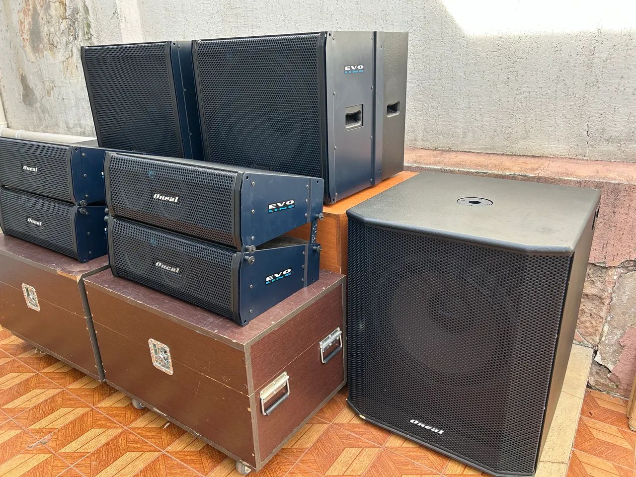 Sistema Evo Line Oneal Completo Com 8 Caixas E Cases - Foto 3